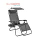 thumbnail image 1 of Silla Camastro Plegable Tecnologia Gravedad Cero Reclinable con sombrilla gris 6.49 pulg Elly Decor SO-SGCCD-BE, 1 of 10
