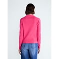 thumbnail image 3 of Free Assembly Women's and Women's Plus Polo Sweater with Long Sleeves, Lightweight, Sizes XS-4X, 3 of 5