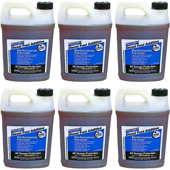 Stanadyne Diesel Fuel Additive Performance Formula All Season Protection, Half Gallon, Pack of 6