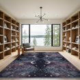 thumbnail image 2 of ODIKA 9'x12' Washable Area Rug Space Galaxy Star Night Sky Design With Planets And Cosmic Swirls for Great Room, Indoor Concept, Large Living Low Pile, Flatwoven, 2 of 7