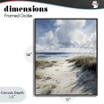 thumbnail image 4 of Stupell Industries Tropical Dune Beach at Midday Black Framed Giclee Art, 11 x 14, by Franklyn Gregory, 4 of 8