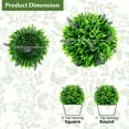 thumbnail image 3 of Gymax 2 PCS Artificial Lavender Topiary Balls 12 Inch Faux Hanging Plant Balls w/ Flowers, 3 of 10