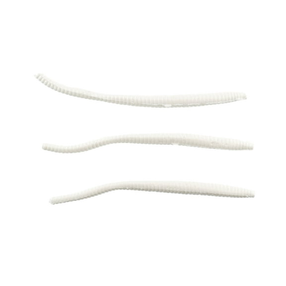 Berkley PowerBait Power Floating Trout Worm Fishing Bait, White, 3in | 8cm