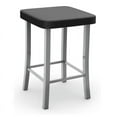 thumbnail image 2 of Home Square 2-Piece 31.25" Faux Leather & Metal Bar Stool Set in Black/Gray, 2 of 4