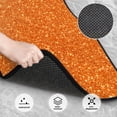 thumbnail image 3 of Balery Orange Glitter Juego de 4 Alfombrillas para Auto, Revestimientos de Caucho Resistente, Diseño Antideslizante, 3 of 7