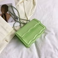 thumbnail image 1 of Bolso retro para mujer, de color liso, sencillo, moderno, informal, pequeño, con cadena, bandolera, cuadrado pequeño, 1 of 6