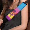 thumbnail image 4 of Chririnla Palm Trees Car Seat Belt Pads Heat Insulation Waterproof Car Seat Strap, Soft Touch Thick Compatible with Sedans Auto Cars, 4 of 8