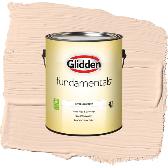 Glidden Fundamentals Sourpatch Peach / Orange, Eggshell Interior Paint, 1 Gallon
