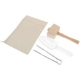 thumbnail image 2 of 1 Set Ice Bag Wooden Ice Mallet Ice Scoop Clip Bar Pub Tools Kitchen Accessories, 2 of 7