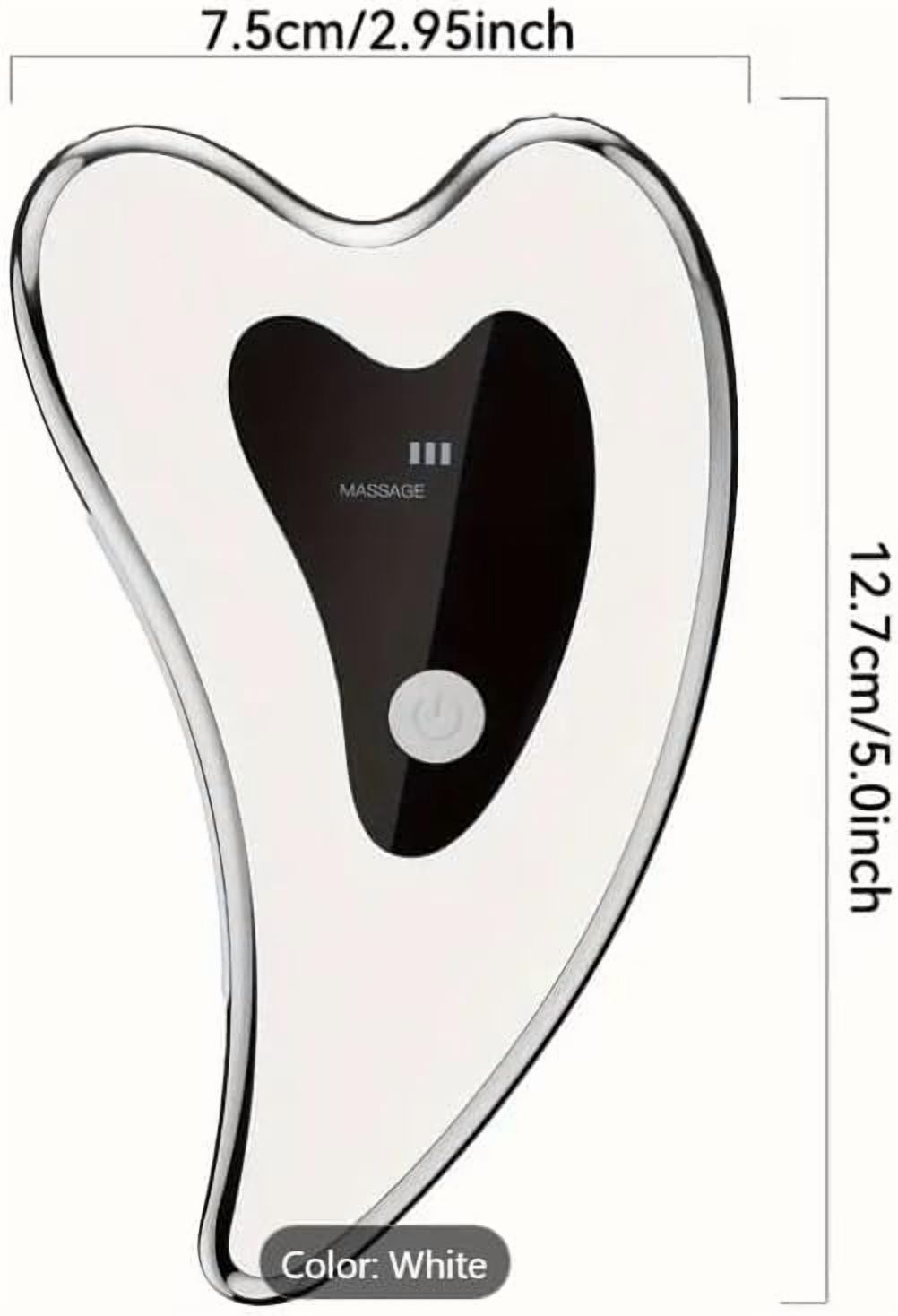 Electric Gua Sha Facial Tools - Face Sculpting Tool/Lift Device - Heated & Vibration & Red Light Massager, Anti-Aging & Wrinkles, Puffiness, Double Chin, Tension Relief