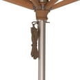 thumbnail image 3 of Simply Shade Ibiza Solefin Aluminum Wood Umbrella in Silver/Blue Sky, 3 of 6