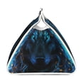 thumbnail image 3 of Lsque Cool Blue Light Wolf Printed Long Tissue Box Cover Holder, Facial Paper Organizer Dispenser,Triangle with Bottom Belt, PVC Leather Decorative Organizer, 3 of 9