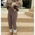 thumbnail image 5 of Generic Toddler Kids Baby Girls Cotton Thick Lined Warm Leggings Knitted Pantihose Stretchy Basic Ninth Ankle Length Pants Pantyhose For Winter Stocking, 5 of 8