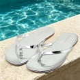 thumbnail image 2 of Flip Flops for Women Thong Flat Sandals Lightweight Minimalist Non-Slip Memory Foam Sole Open Toe Casual Vacation Daily Essentials Classic Beach Slippers, 2 of 7