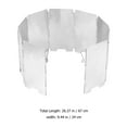 thumbnail image 5 of Monyance Outdoor Burner Windshield Compact Aluminum Camp Stove Windscreen for Outdoor Cooking(26.38X5.31X0.2Inches), 5 of 11