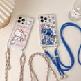 thumbnail image 2 of Funda de teléfono de silicona a prueba de caídas con correa de collar de gatito Sanrio de dibujos animados para iphone 11, 12, 13 Pro Max, 14 Plus Fivean unisex, 2 of 2