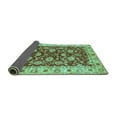 thumbnail image 2 of Ahgly Company Indoor Rectangle Oriental Turquoise Blue Traditional Area Rugs, 8' x 12', 2 of 4