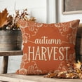 thumbnail image 5 of Fall Pillow Covers 18x18 Inch Set of 4 White Pumpkin Burgundy Floral Hey There Pumpkin Autumn Harvest Orange Outdoor Farmhouse Decorations Decorative Pillows Cases for Home Couch Porch Decor, 5 of 6