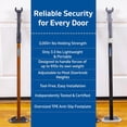 thumbnail image 2 of Super Heavy Duty Metal Door Stoppers Bar with 3000+lbs Strength Adjustable Door Security Bar for Home Security Residential, Commercial Use Protect Against Forced Entry. Strong Door Jammer, 2 of 3