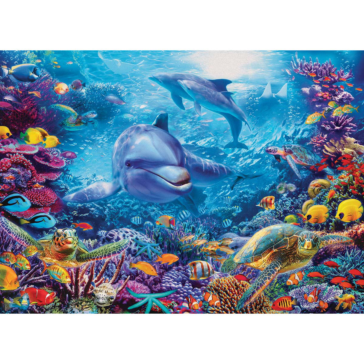 LaFayette Puzzle Factory™ The Playful Dolphins Jigsaw Puzzle