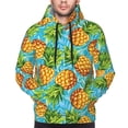thumbnail image 4 of Hoodies for Men - Pineapple Hawaiian Style Long Sleeve Comfrt Men'S Fashion Hoodies & Sweatshirts, Sweatshirts for Men Hoodies Pullover Clothing Clothes with Pouch, 4 of 7