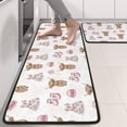 thumbnail image 2 of Kitchen Rugs Sets Of 2,White Highland Cow Dress Shoe Pattern Anti Fatigue Kitchen Mat Rugs Non Slip Washable,Decorative Kitchen Floor Mats for Kitchen,Sink,Laundry,17"x47"+17"x47", 2 of 5