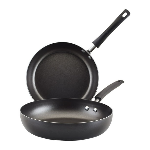 Set x2 sartenes 26cm y 30cm Farberware Easy Clean. Aluminio. Antiadherente. Color Negro.