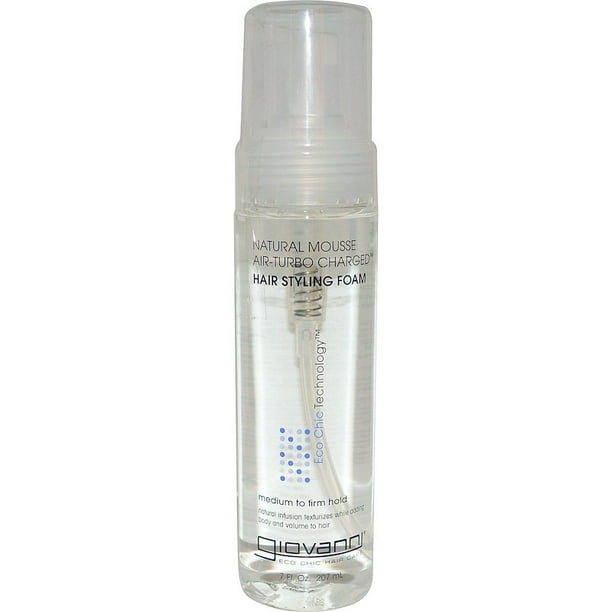Nu kin Matron Giovanni Natural Hair Styling Mousse Air-Turbo Charged Foam, No Parabens,  Sulfate Free, 7 oz - Walmart.com