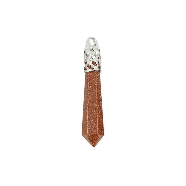 Pendentifs Long Prisme Hexagonal Point de Guérison Opale Pendentifs Hommes Femmes Bijoux