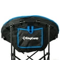 thumbnail image 4 of KingCamp Foldable Indoor/Outdoor Saucer Lounge Camping Chair, Black/Blue, 4 of 6