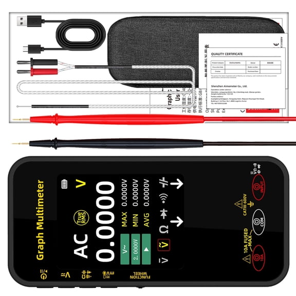 Sinyiin Graphing Multimeter Including Multiple Measurement Modes Voltage Current Resistance Temperature Frequency Analysis