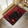 thumbnail image 4 of DeisgnName Welcome Doormat,Non-Slip Doormat Indoor Outdoor 17x30 Inch Pumpkin Skull Bat Spider Switch Rug for Winter Holiday Home Kitchen, 4 of 6