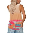 thumbnail image 5 of HAPIMO Women's Summer Tank Tops V-Neck Blouse Tie Dye Print Tops Casual Loose Fit Camis Vest Daily Camisole Sleeveless Shirts for Girls Sales Orange M, 5 of 9