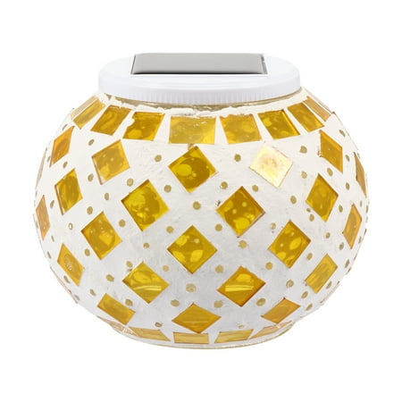 

Outdoor Solar Powered Solar Mosaic Lights Table Rainproof LED Light Decor