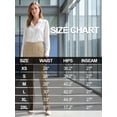 thumbnail image 4 of Pdbokew Womens Golf Pants Lightweight with Zipper Pockets Petite Ankle Dressy Golf Work Business Casual Slacks Khaki 2XL, 4 of 8