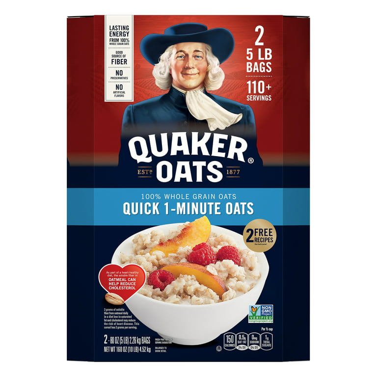 Quaker Quick 1 Minute Oatmeal 10 Lb