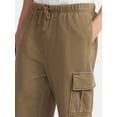 thumbnail image 4 of No Boundaries Fleece Cargo Jogger Pants, 30'' Inseam, Men's & Big Men's, 4 of 5