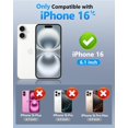 thumbnail image 2 of Funda ATATOO para iPhone 16 con tarjetero RFID, color negro, 2 of 6