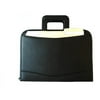 ImpecGear Zippered Executive Ring Binder Portfolio Padfolio, W/ Smart Handle, Build-In Calculator (Black)