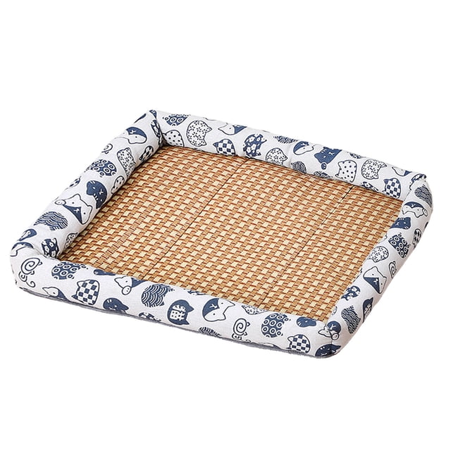 Mom's Best Cama refrescante de ratán para perros, colchón refrescante y transpirable para dormir, 15.7 x 19.6 pulgadas