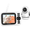 thumbnail image 1 of HelloBaby Monitor de bebé con pantalla IPS de 3,2 pulgadas - Monitor de cámara para bebé con cámara remota con zoom panorámico, inclinación y zoom, sin WiFi, visión nocturna por infrarrojos, conexión, 1 of 5