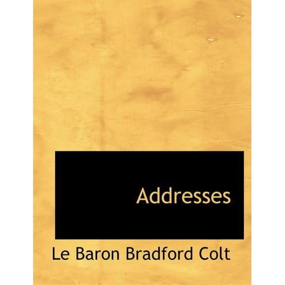 Addresses (Paperback)