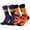 Purple+Orange, variant on Halloween small leg socks, ethnic style, warm, sweat absorbing, odor proof, breathable adult small leg socks, Halloween party gifts