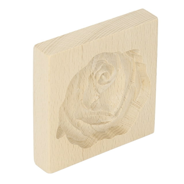 Presse à Biscuits en Bois à Démoulage Facile Réutilisable et Lavable Sculptée pour la Pâtisserie à la Maison et dans la Cuisine