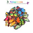 thumbnail image 5 of 36pcs 3D Butterfly Wall Stickers, EEEkit Removable Decals Cute Colorful Butterflies Art Decor Murals with Gold Powder for Teenagerss Teenagers Boy Girl Bedroom Classroom Party Wedding TV Background, 5 of 10