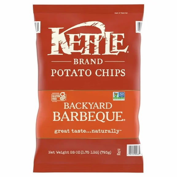 Kettle Brand Backyard Barbeque Potato Chip, 28 Ounce