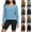 Black,Navy,Light Blue,Red,Brown,Purple,Dark Gray,Gray,Army Green, variant on jobturf Sweatshirt for Women Plaid Color Block Pleated Long Sleeve Hoodies Ribbed Hem Crew Neck Pullover Fall Winter Casual Going Out Tops