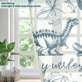 thumbnail image 4 of Hand-drawn Dinosaurs Blackout Curtains Thermal Insulation 63 inch Grommet for Bedroom Living Room Bathroom Kitchen Windows 2 Pack, 4 of 6