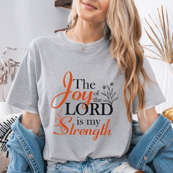 Jollimate Womens Joy of the Lord Shirt, Christian Shirts, Bible Verse T Shirt, Faith Gifts for Women