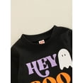 thumbnail image 5 of hirigin Kid Boys Girls Shirt, Long Sleeve Round Neck Loose Tops Cartoon Ghost Print Toddler Party Casual Street Sweater, 5 of 8